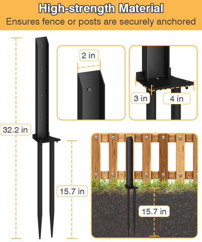 Mokeyder in-ground installation demo for quick fence post support