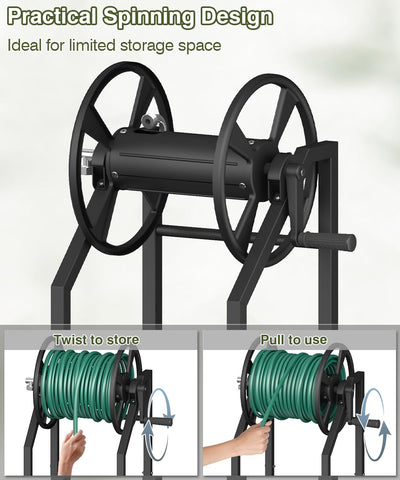 Mokeyder removable portable hose reel for flexible use