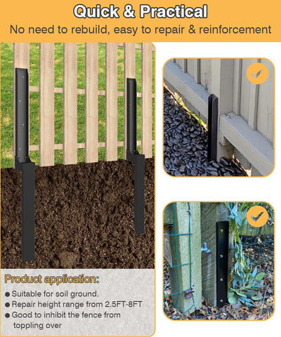 Mokeyder repair kit stabilizes tilted posts without removal