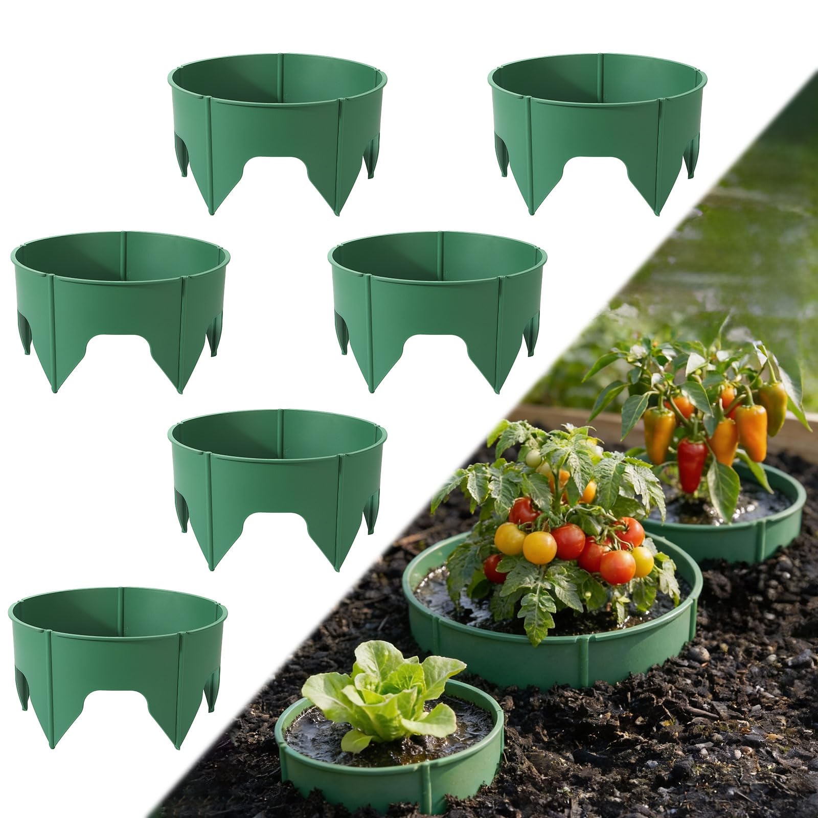 MoKo plant rings for outdoor water delivery guide moisture to roots