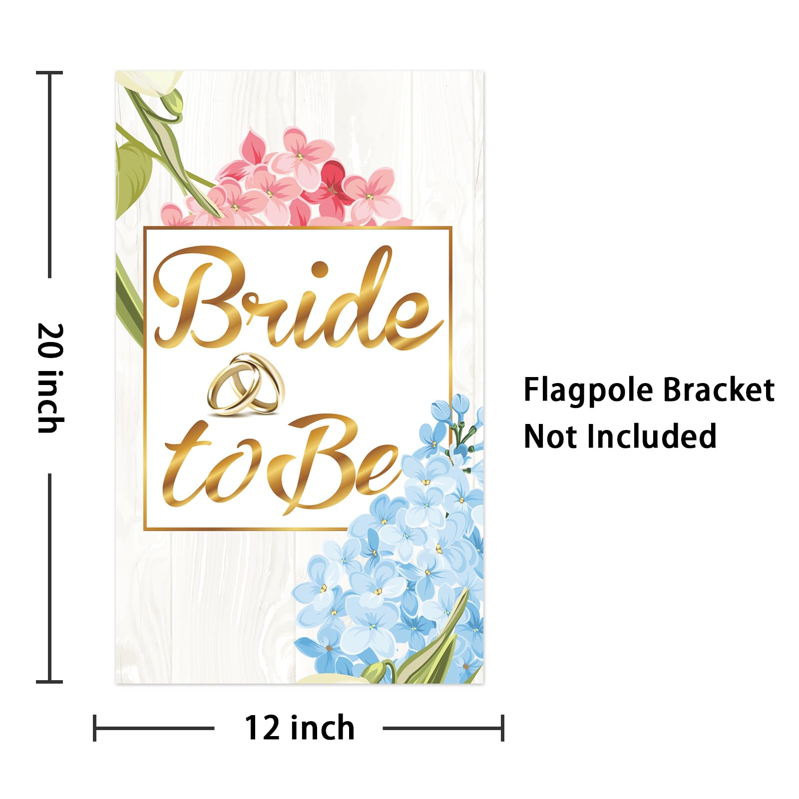 Mokonate Bride to Be flag on door decor for celebrations.