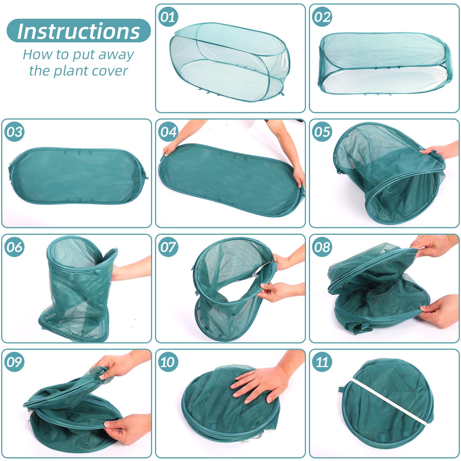 Molain ground stakes for cover provide tool-free secure anchoring against winds.