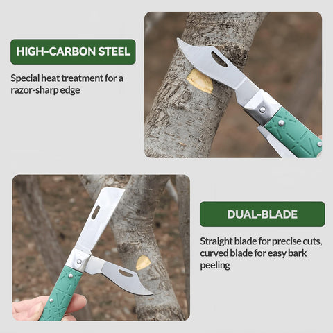 MoldFun bark lifter tip enabling clean bark lifting during grafts.