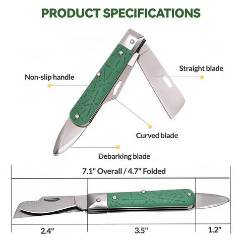 MoldFun PVC handle provides comfortable grip during extended pruning sessions.