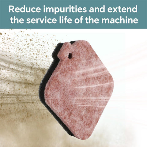 Moleyaso air filter demonstrates dust capture during operation