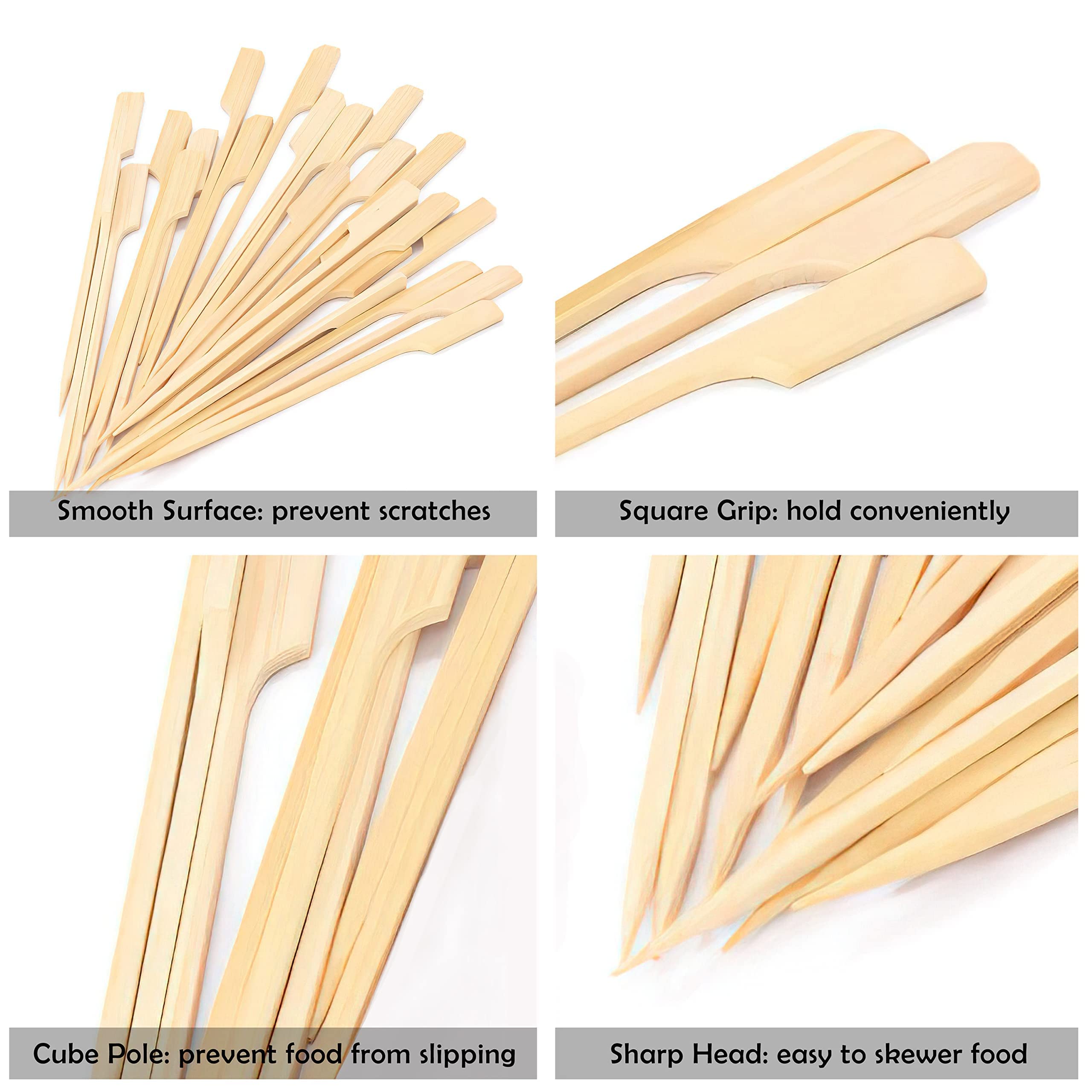 MOLFUJ bamboo skewers ideal for cocktail garnishes and elegant appetizers.