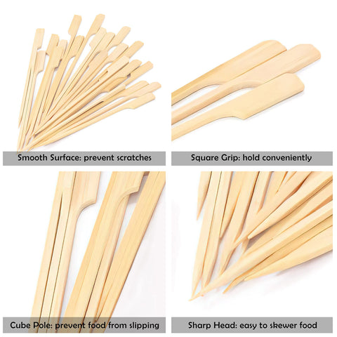 MOLFUJ bamboo skewers ideal for cocktail garnishes and elegant appetizers.