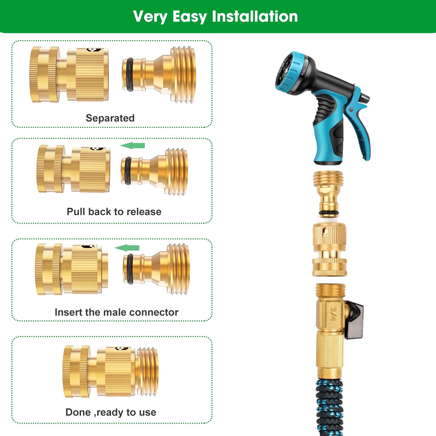 MOLIK no-leak precision-fit male and female ends for tight seals