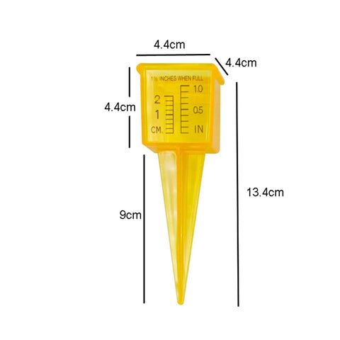 Mollensiuer outdoor rain gauge with cm and in scales supports precise watering planning.