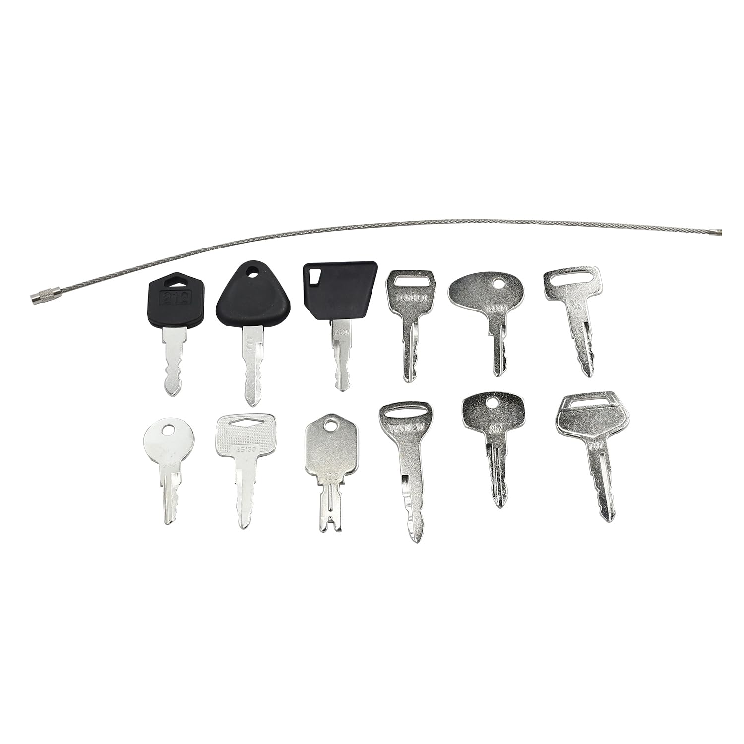 Molloparts universal forklift ignition key set in use, supports multiple OEMs smoothly.