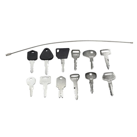 Molloparts universal forklift ignition key set in use, supports multiple OEMs smoothly.