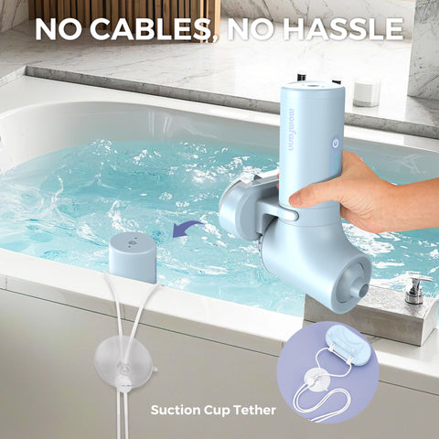 MOMFANN bath jets tub soft-bubbles delivering gentle bubbles for soothing ambience.