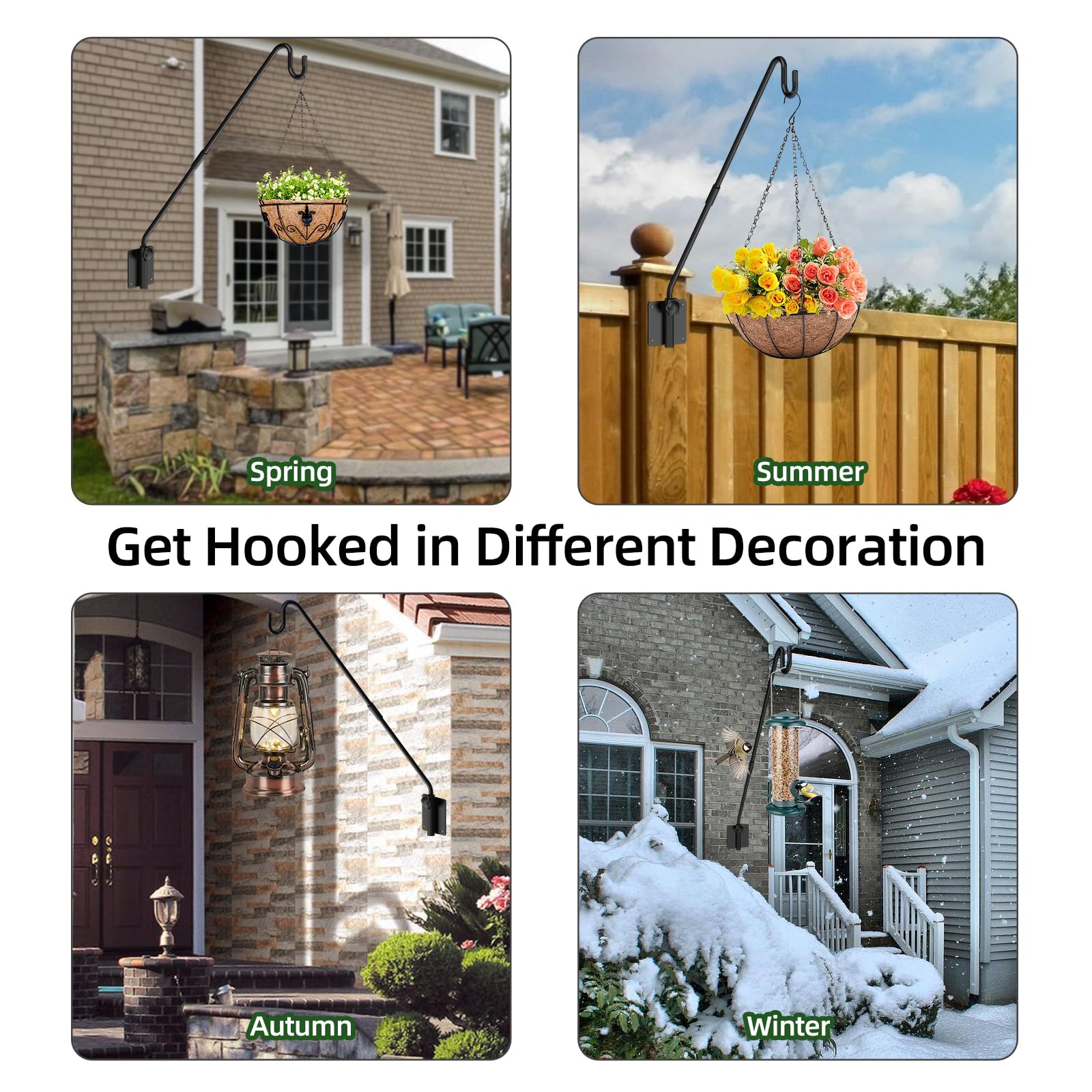 Monalife easy-install deck hook kit with mounting hardware