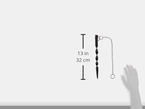Monarch black stake anchors rain chain base for stable outdoor installations