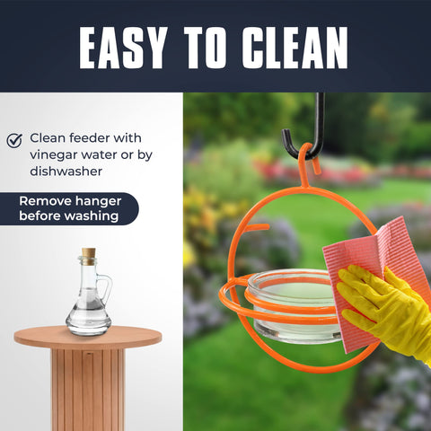Monarch Abode easy cleaning: remove glass bowl and wipe.