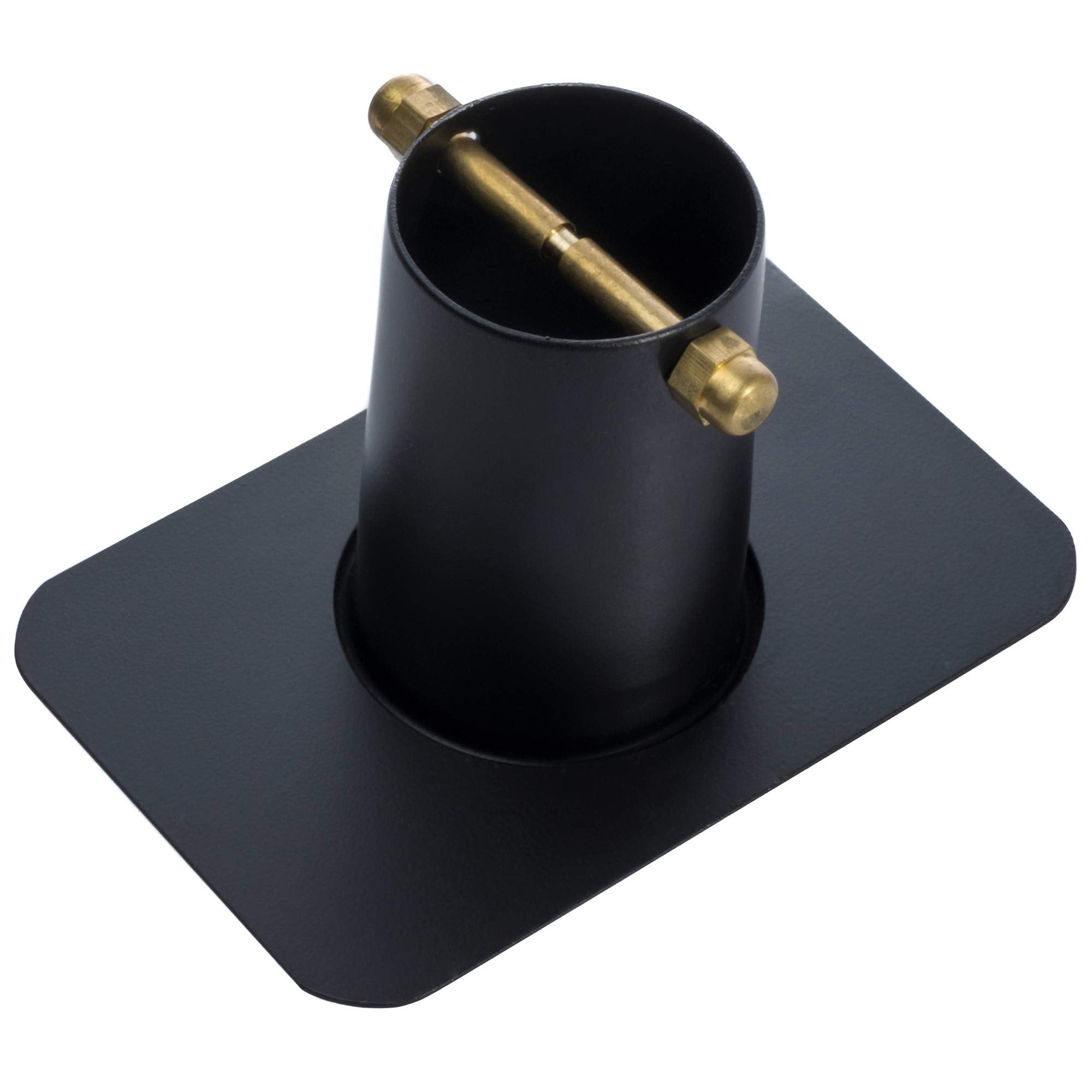 Monarch aluminum black gutter adapter showcases rust‑resistant outdoor durability.