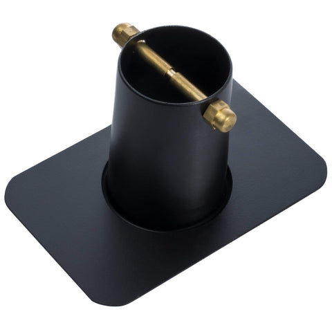 Monarch aluminum black gutter adapter showcases rust‑resistant outdoor durability.