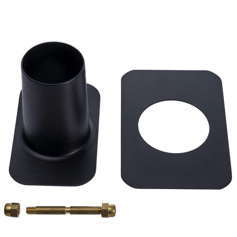 Monarch rain chains installation kit uses brass nut and bolt for stable mounting.