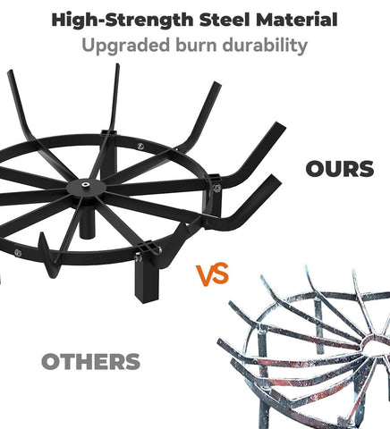 Mondazie 3.5-inch tall legs elevate the grate for better airflow