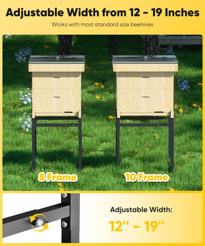 Mondazie easy-assembly hive stand helps you set up quickly.
