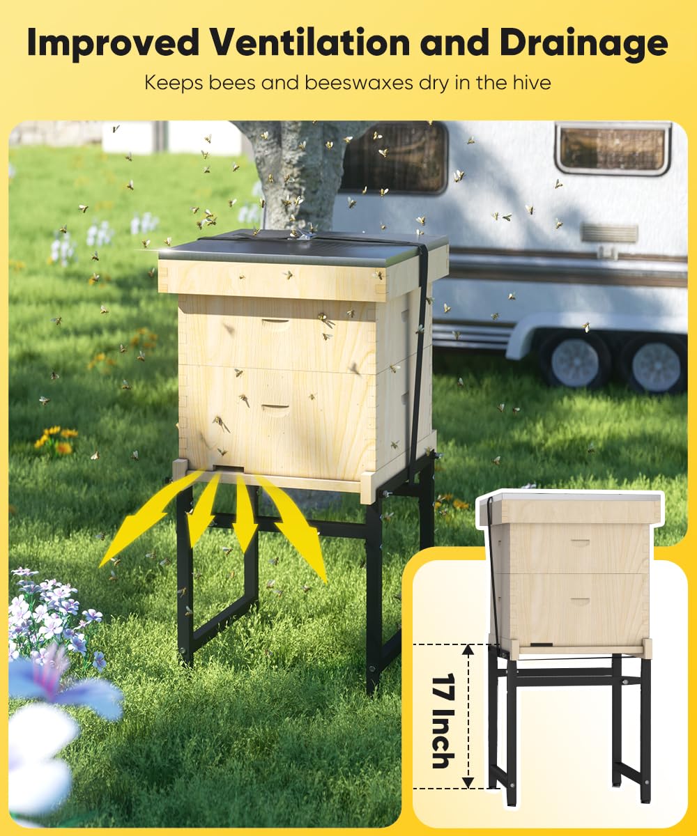 Mondazie sturdy steel with black finish offers durable, all-weather support.