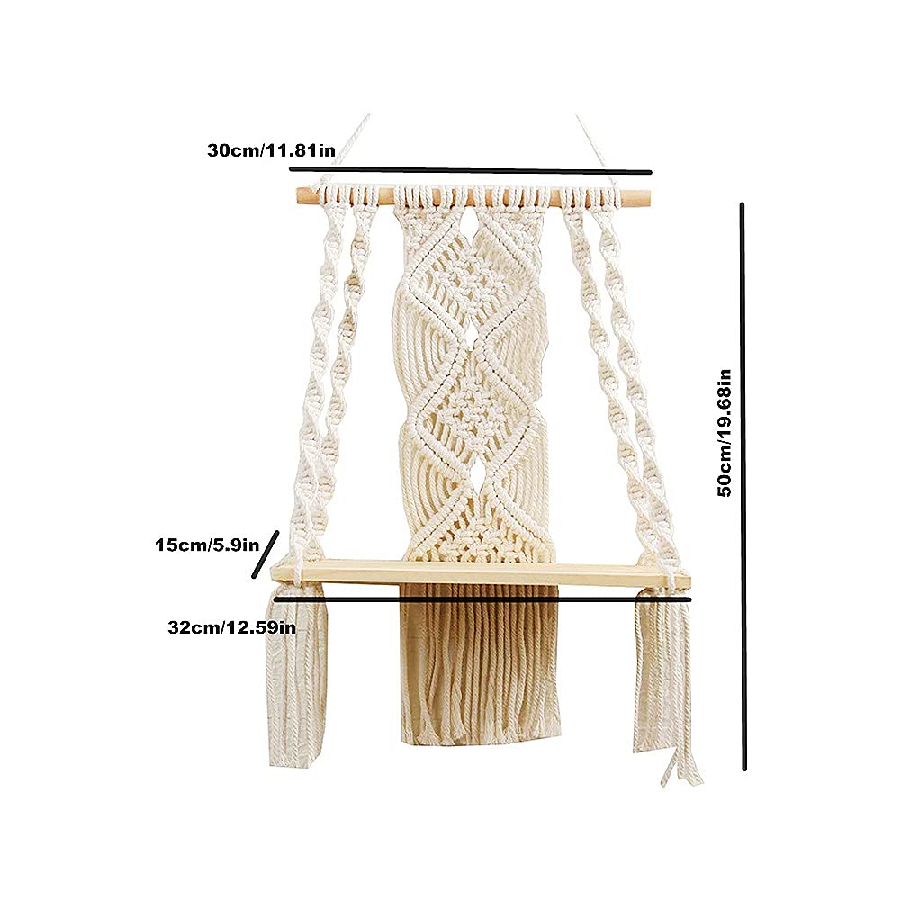 Mong gift-ready macrame shelf ideal for housewarming or birthdays.