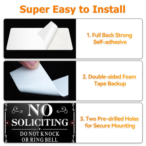 MongFun installation-ready sign with tape and screw mounting options.
