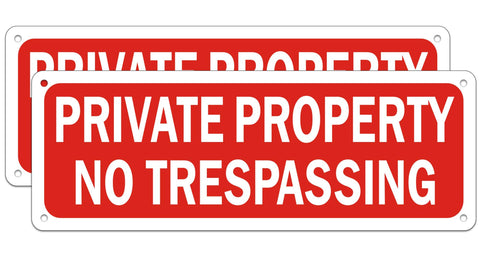 MongFun no trespassing sign metal boosts property security and visibility.