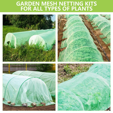 Monirsen garden netting cover shields vegetables and fruits from sun and pests.