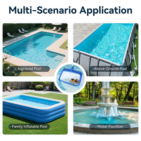 Monitok in-use pool cleaning action capturing leaves and dust