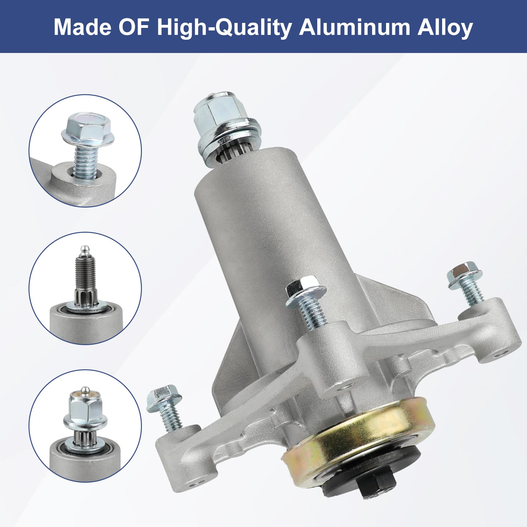 MONKEMON spindle assembly for 54-inch deck; supports Poulan Pro P54ZX