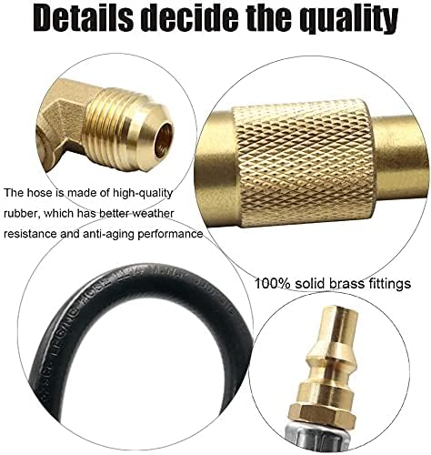 MONKEMON weather-resistant rubber hose withstands outdoor conditions.