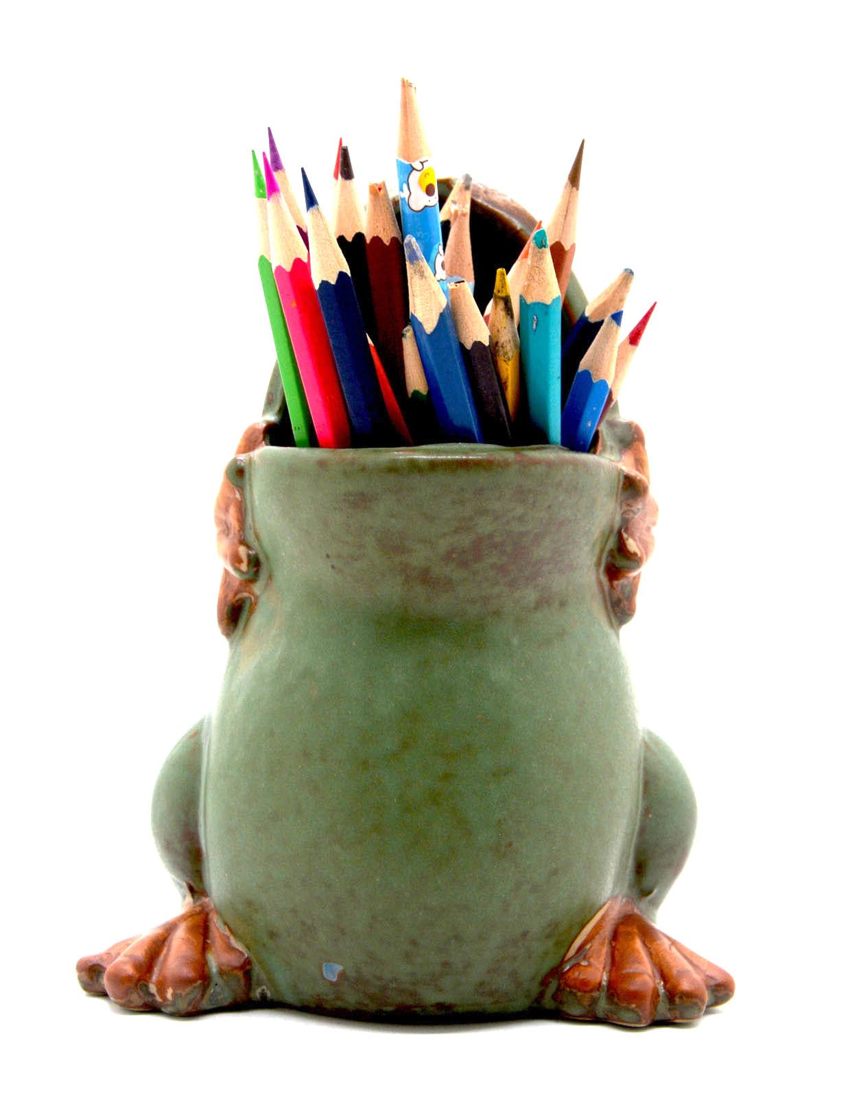 MONMOB ceramic frog planter handmade and unique gift