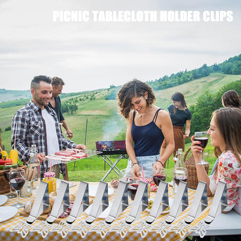 MONNCHA easy-install-tablecloth-clip quick to set up and remove