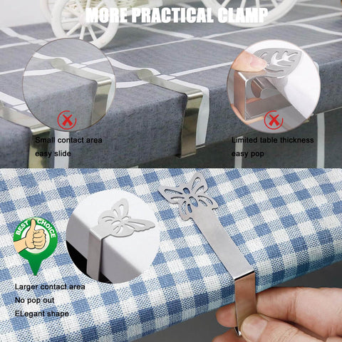 MONNCHA outdoor-use-tablecloth-clip withstands sun and moisture for longevity
