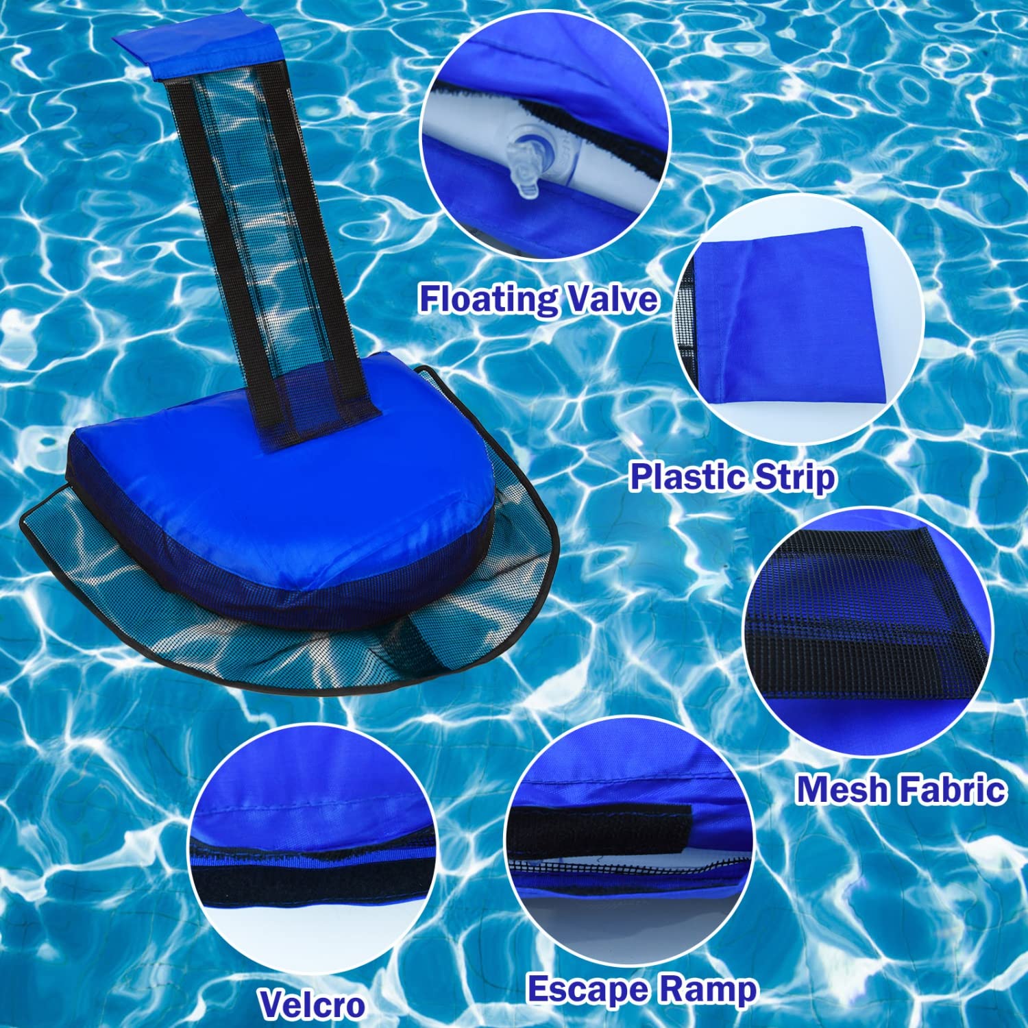 Monrocco Floating Animal Saver Pool keeps yard critters safe near water.