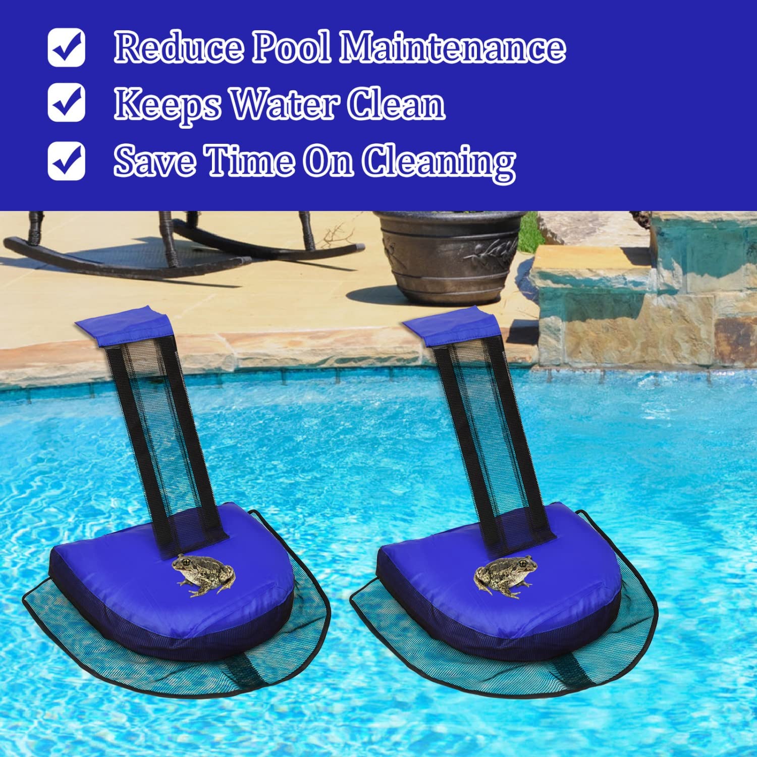 Monrocco Frog Saver Ramp application aids rescue and quick escape for animals.