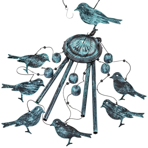 Monsiter QE Bird Wind Chimes four-tubes tuned for crisp tones