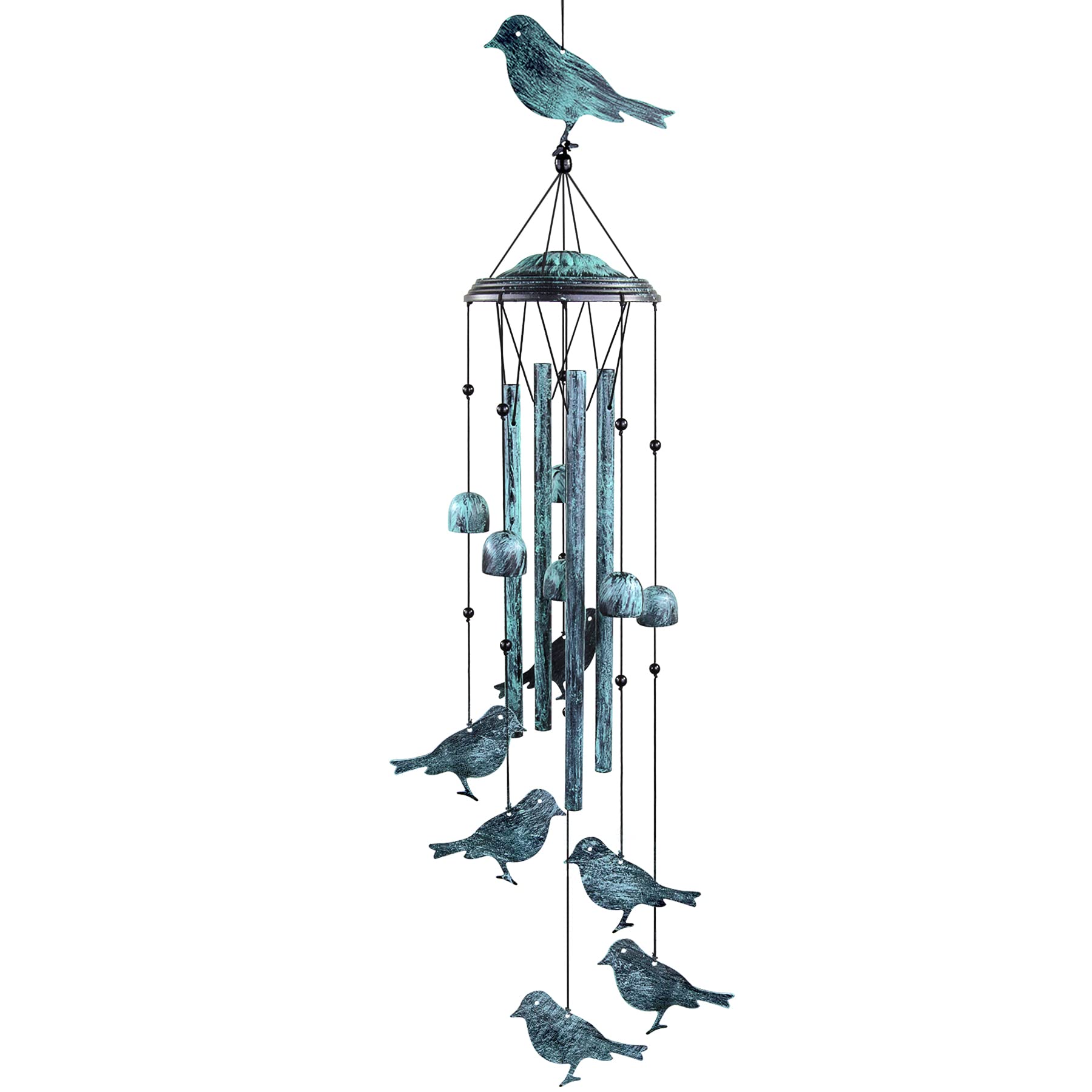 Monsiter QE Bird Wind Chimes outdoor patio creating tranquil ambience