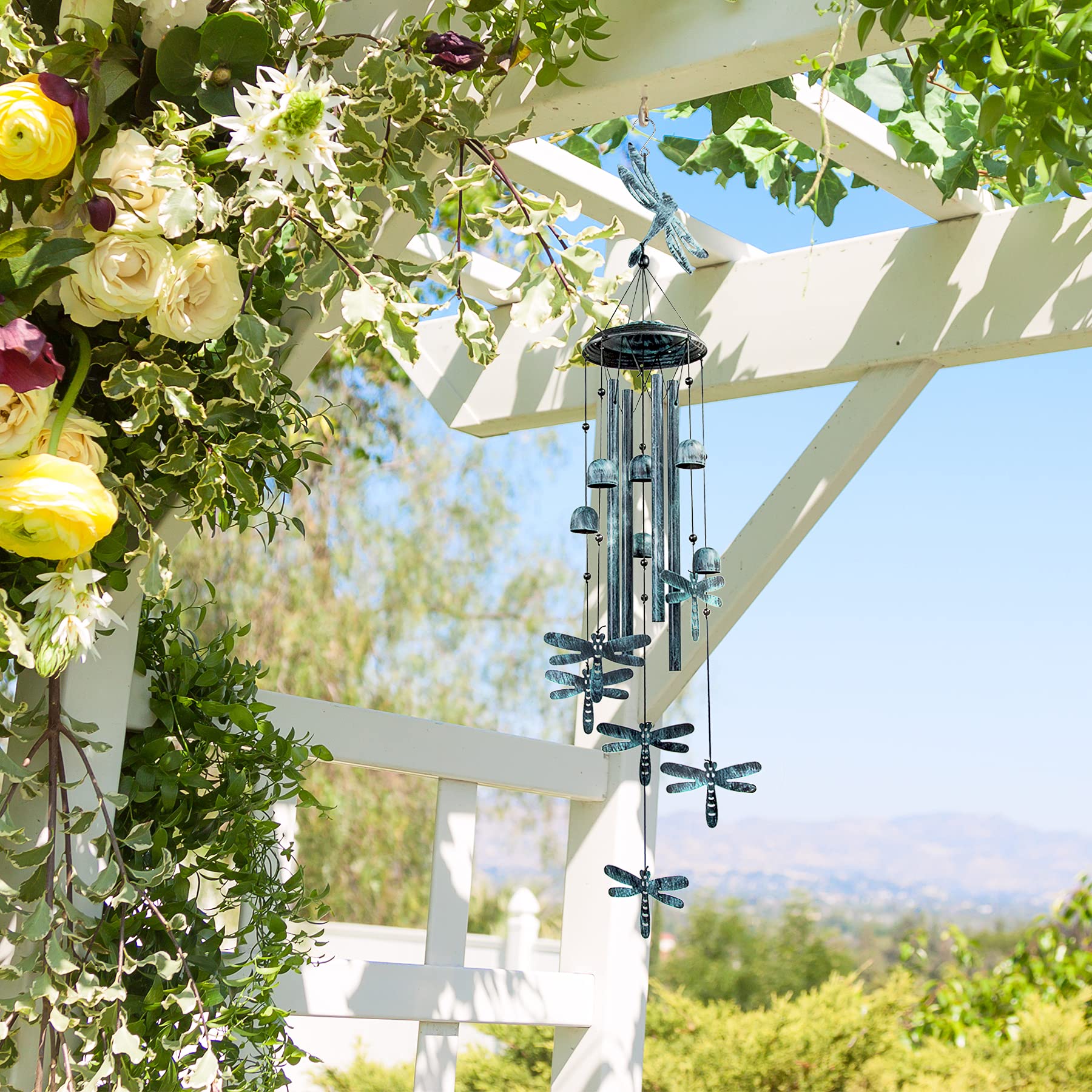 Monsiter QE outdoor wind chime decor for patio or garden.