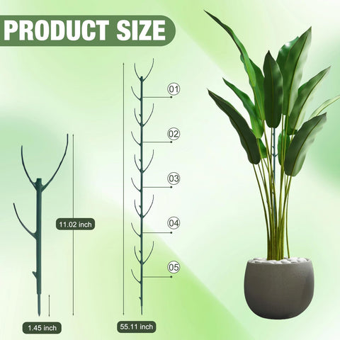 Complete 10-piece set ready for versatile plant support