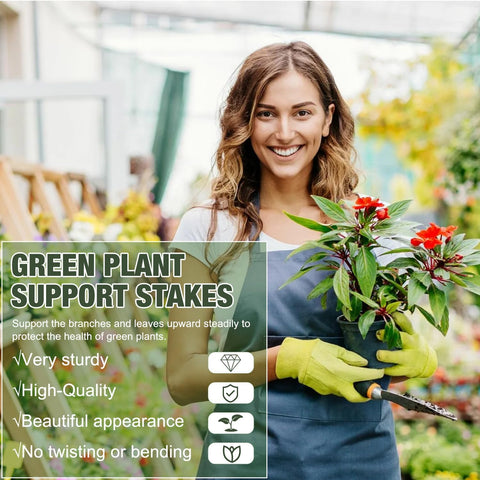 Outdoor-ready monstera stackable stakes installed in a garden container