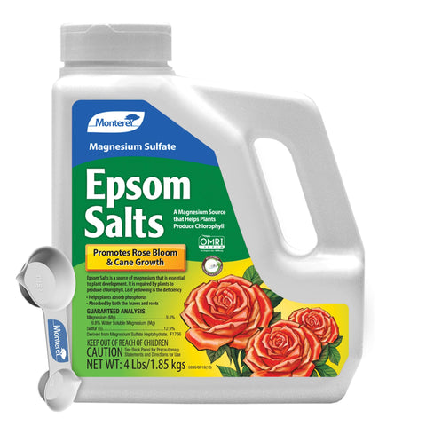Monterey Epsom Salts bundle boosts rose bloom and healthy growth.