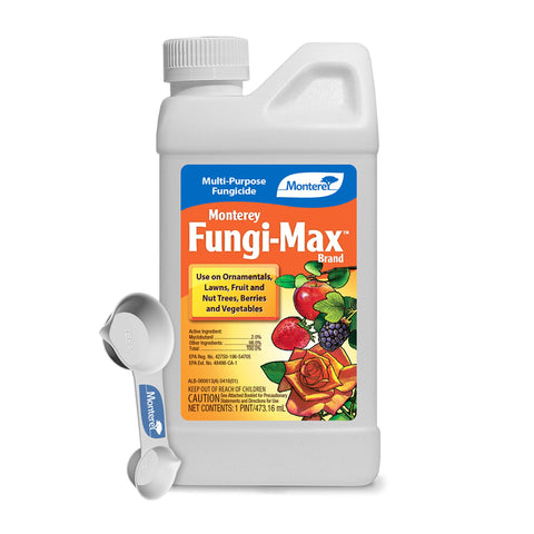 Monterey Fungi-Max bottle ready for spray to protect garden plants