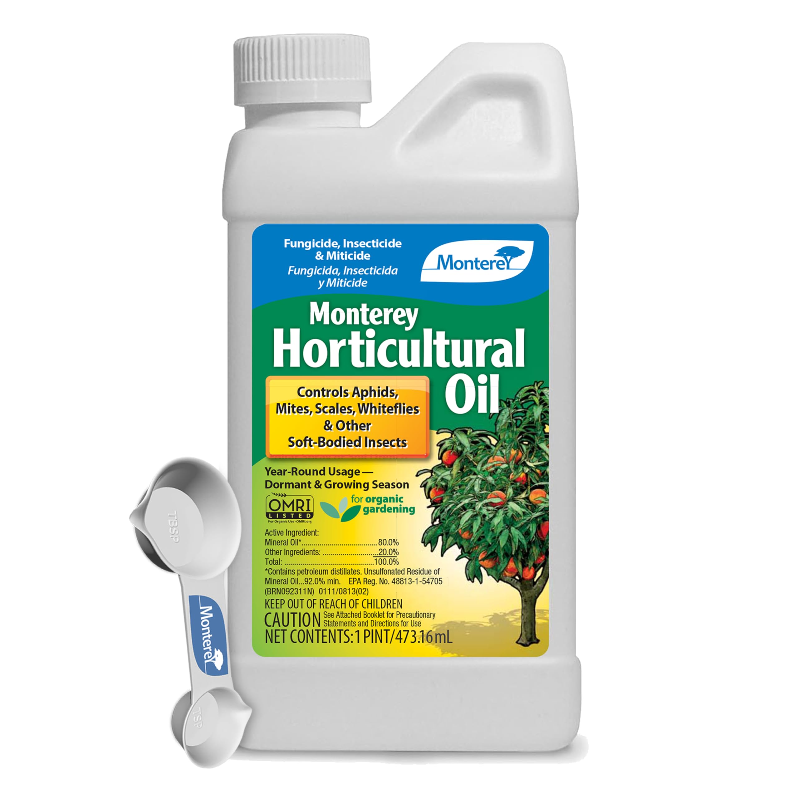 Monterey Horticultural Oil bottle for organic pest control.