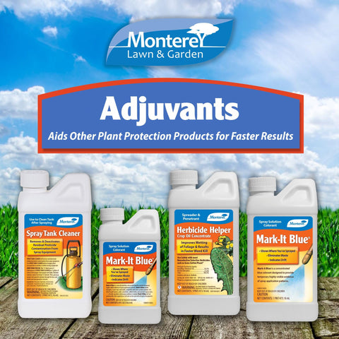 Monterey Mark-It Blue applied on lawn shows treated zones.
