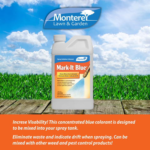 Monterey Mark-It Blue measuring spoon included for precise application.