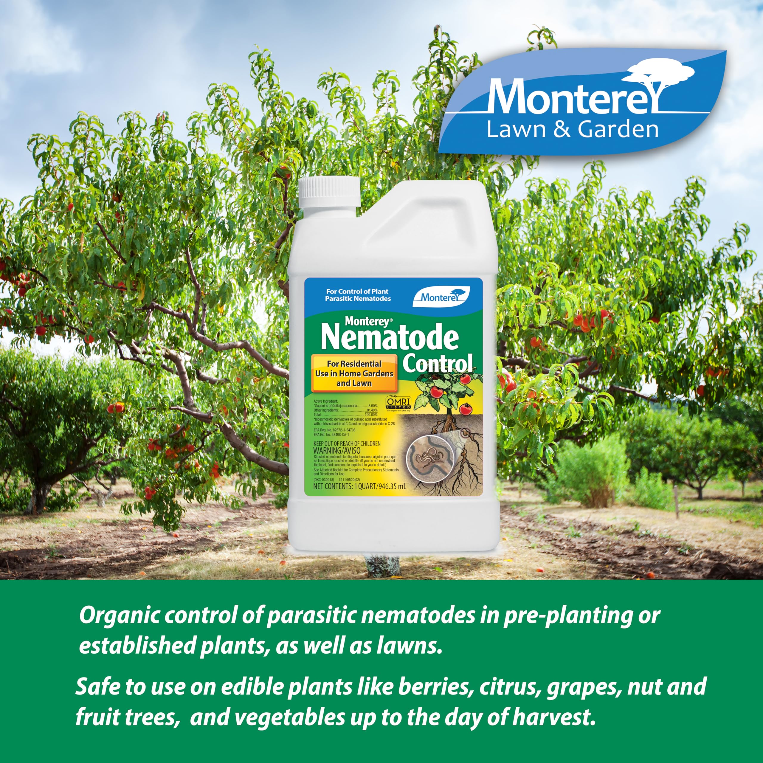 Targeted use on vegetables and ornamentals with Monterey product.