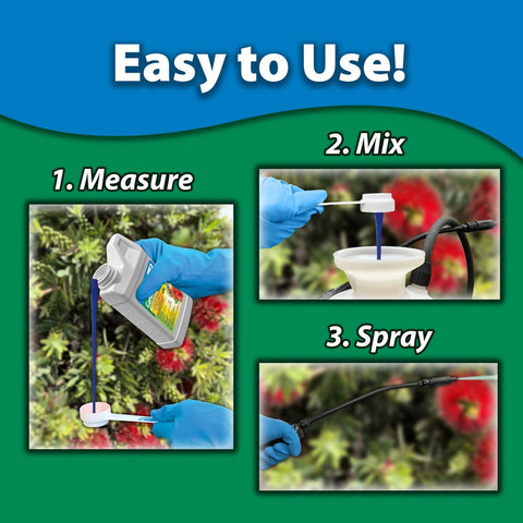 Ornamental plants treated with Monterey Spinosad to limit pests.