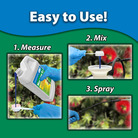 Monterey Spinosad applied to ornamental plants and vegetables in a garden